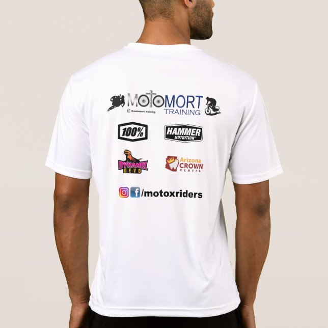 Camiseta MotoMort Training Enduro Team Performance T-Shirt (Reverso)