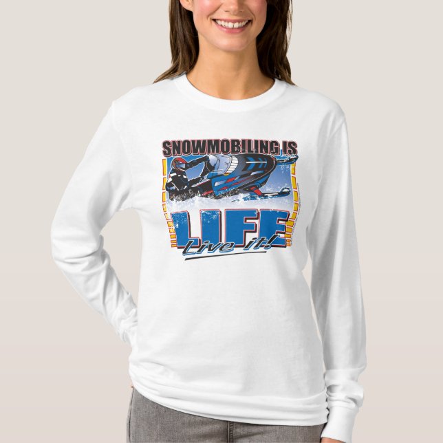 Camiseta MOTONieve-ES-LA-VIDA-zazz (Anverso)