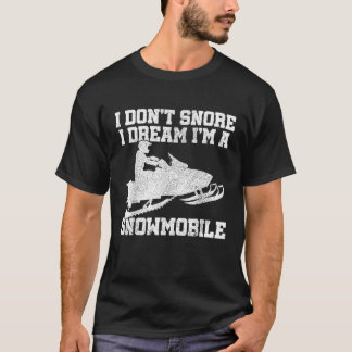 Camiseta Motonieve No ronco regalo divertido de trineo moto