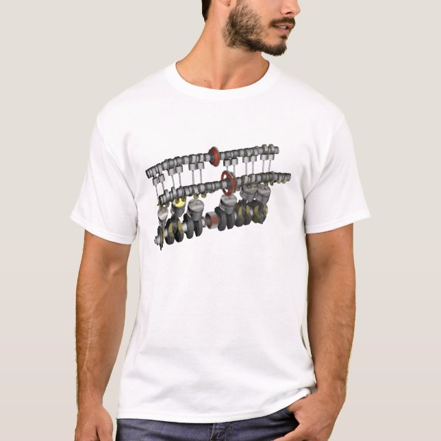 Camiseta Motor 1000 de la motocicleta de CBX (Anverso)