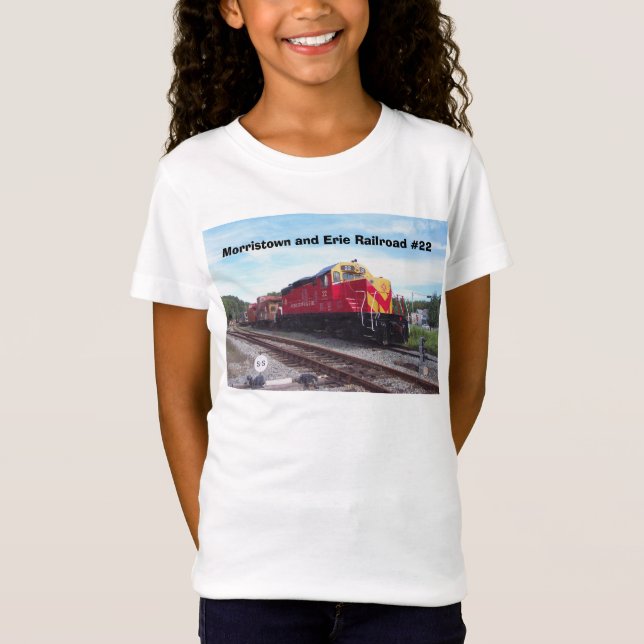 Camiseta Motor #22 del ferrocarril de Morristown y de Erie (Anverso)