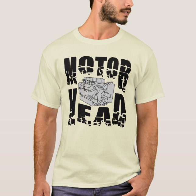 Camiseta Motor de cabeza del motor (Anverso)