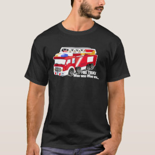 Camiseta Motor de camiones de bomberos fue Woo T-Shirt para