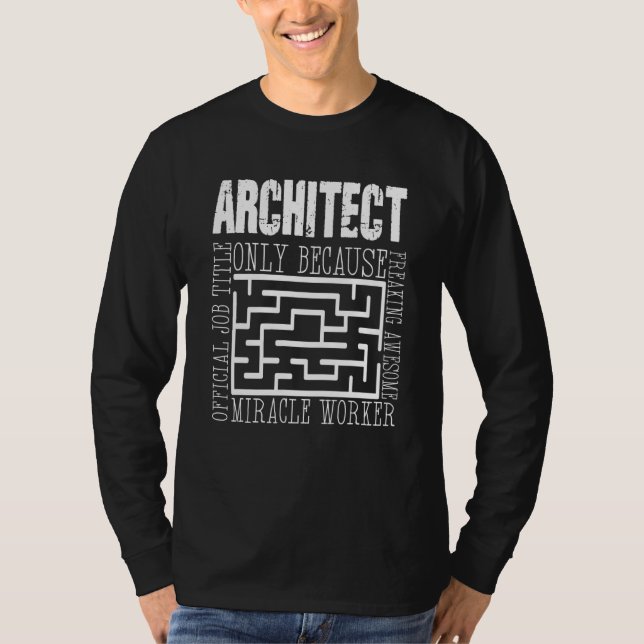 Camiseta Motor de construcción de arquitectura de arquitect (Anverso)