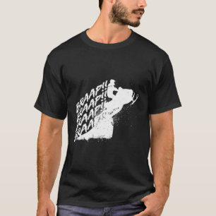 Camiseta Motor De Invierno Del Braap De Snowmobile Sled Nie