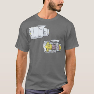 Camiseta Motor de Jet de Turbofan 