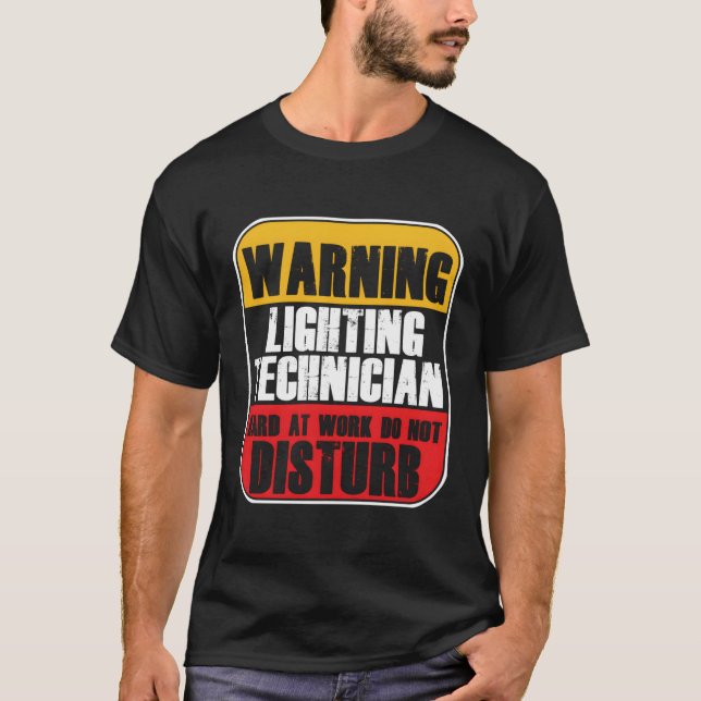 Camiseta Motor de luz de los faros del técnico de iluminaci (Anverso)