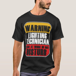 Camiseta Motor de luz de los faros del técnico de iluminaci