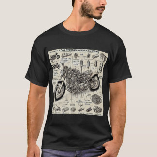 Camiseta Motor de moto hidrógeno