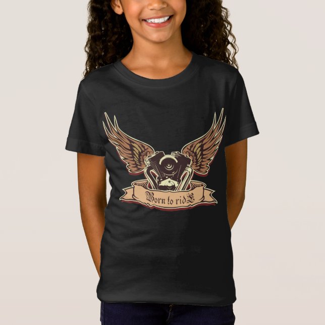 Camiseta motor de motocicleta personalizado (Anverso)