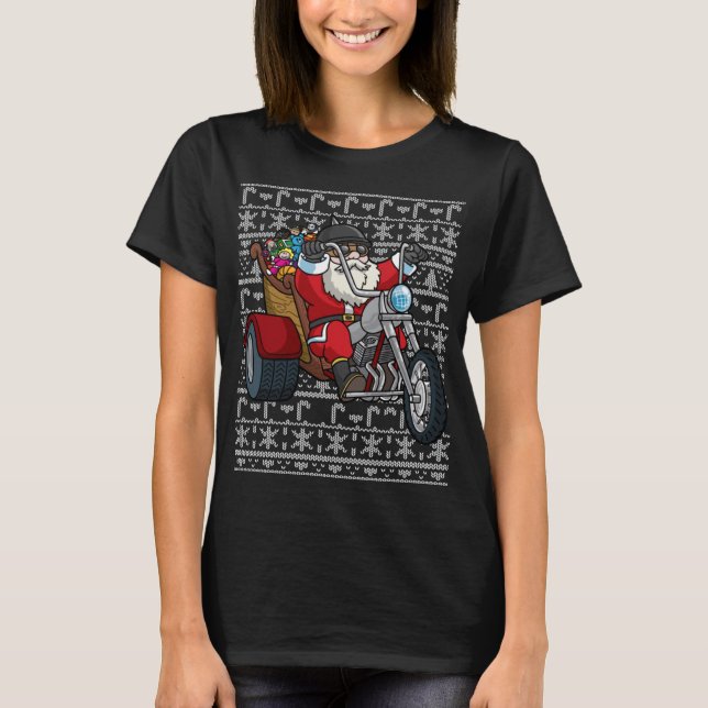 Camiseta Motor de motociclismo de los Navidades feos de San (Anverso)