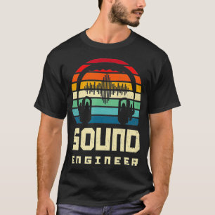 Camiseta Motor de sonido de ingeniería de audio de música p