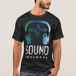 Camiseta Motor de sonido de ingeniería de audio de música p
