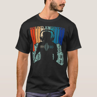Camiseta Motor de sonido de ingeniería de audio de música p