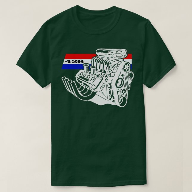 Camiseta Motor de soplo de 426 V8 (Diseño del anverso)