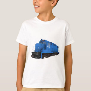 Camiseta Motor de tren azul:
