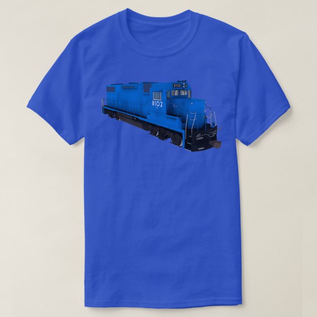 Camiseta Motor de tren ferroviario 3 (Diseño del anverso)