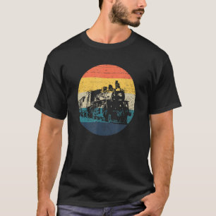 Camiseta Motor de tren Retro Conductor de trenes Vintag de 