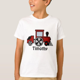 Camiseta Motor de tren rojo