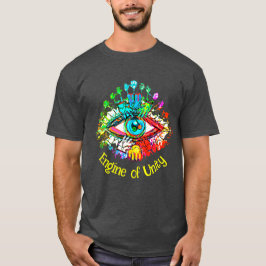 Camiseta Motor de unidad brillantes colores arcoiris