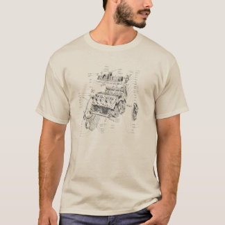 Camiseta Motor de V8