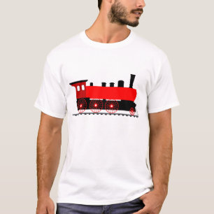 Camiseta Motor de vapor rojo