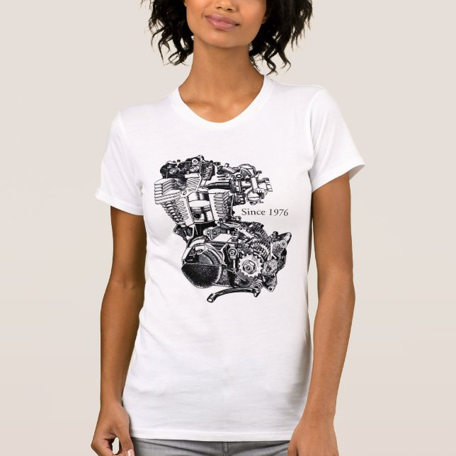 Camiseta Motor de XT 500 (Anverso)