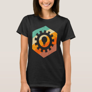 Camiseta Motor del engranaje de ingeniería retro de ingenie