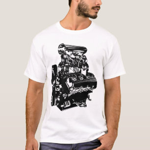 Camiseta Motor del ventilador en negro