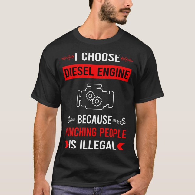 Camiseta Motor diesel de puñetazos (Anverso)