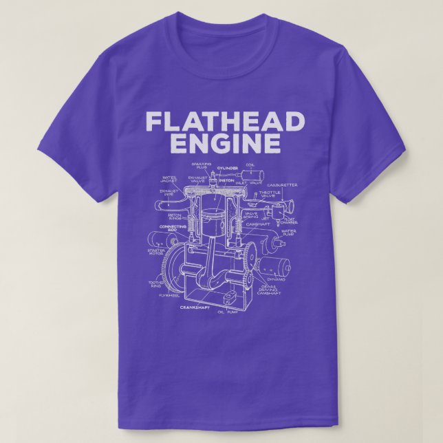 Camiseta Motor Flathead (Diseño del anverso)