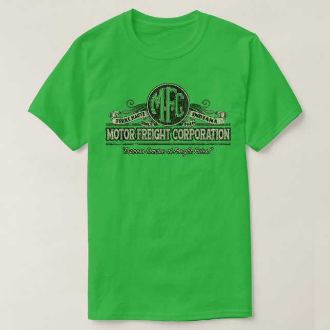 Camiseta Motor Freight Corporation 1926 (Diseño del anverso)