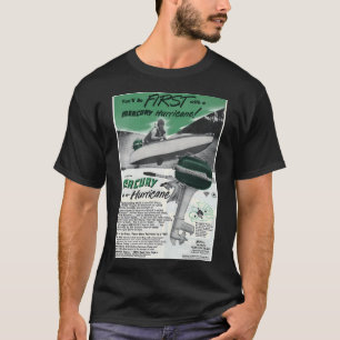 Camiseta Motor fueraborda Hurricane de los años 50