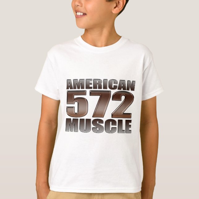 Camiseta motor grande del cajón del bloque del músculo 572 (Anverso)