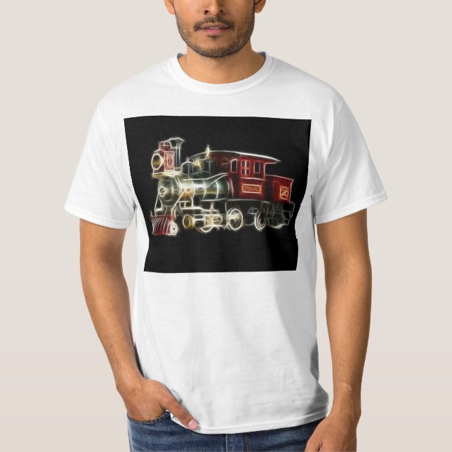 Camiseta Motor locomotor del tren del vapor (Anverso)