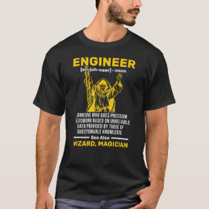 Camiseta Motor mecánico civil de definición de ingeniero as