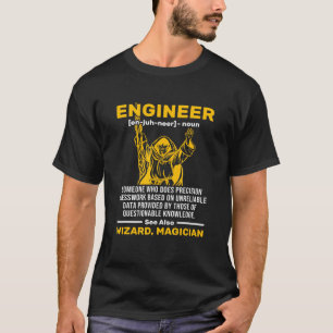 Camiseta Motor mecánico civil de definición de ingeniero as