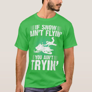 Camiseta Motor Sled Snowmobile Snowmobiler Snow Snowmobilin