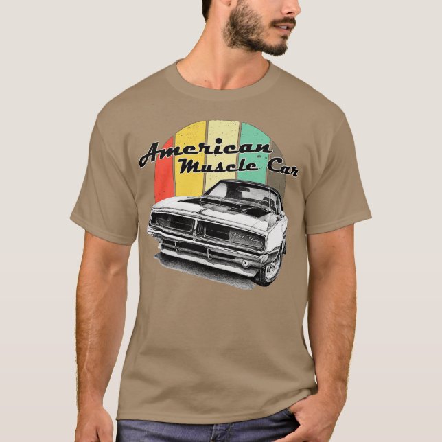 Camiseta Motor V8 del músculo americano (Anverso)