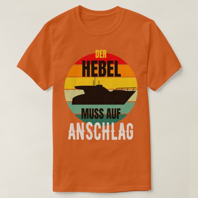 Camiseta Motorboot Kapitn Sportboot Bootsfhrerschein (Diseño del anverso)