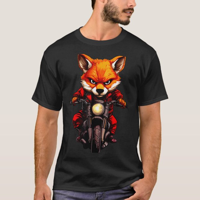Camiseta Motorcycle Foxes  (Anverso)