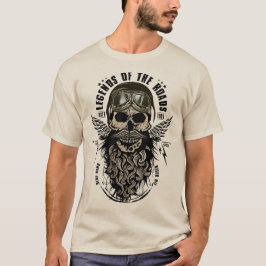 Camiseta Motorcycle legends of the road ride hard never die