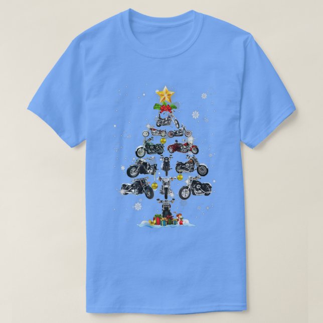 Camiseta Motorcycle Ornamour Decoración del árbol de Navida (Diseño del anverso)