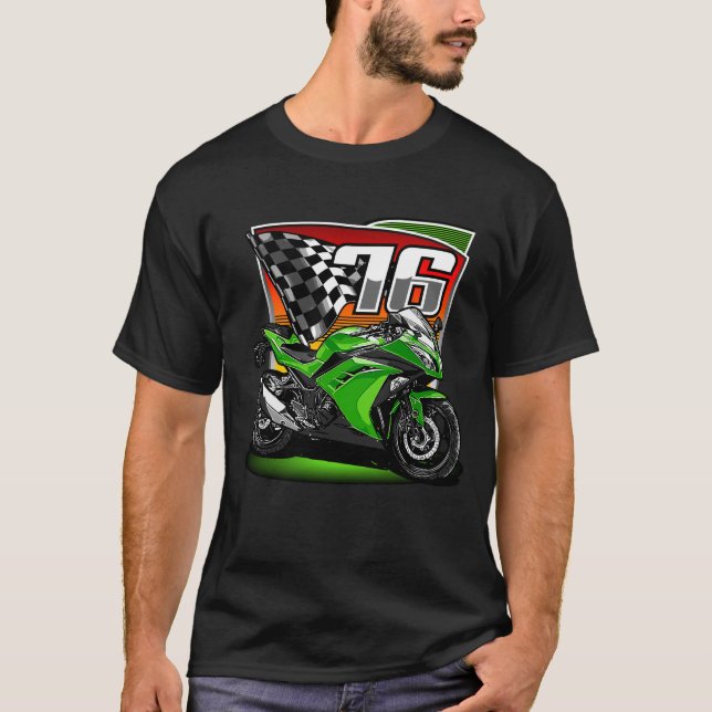Camiseta Motorcycle Racing 76 Graphic T-Shirt (Anverso)