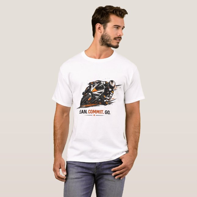 Camiseta Motorcycle Racing Illustration (Anverso completo)