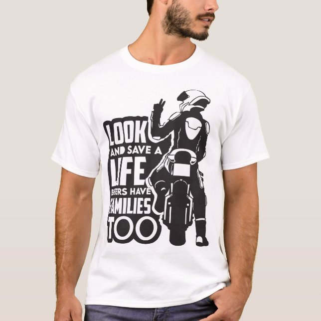 Camiseta Motorcycle Ride Speed and Freedom Design (Anverso)