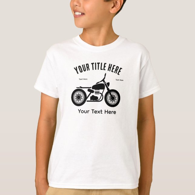 Camiseta Motorcycle Ride Speed and Freedom Design (Anverso)