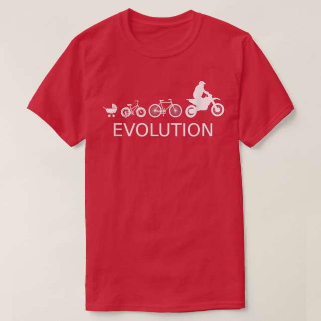 Camiseta Motorcycle rider, motorcycle, cross, biker, evolut (Diseño del anverso)