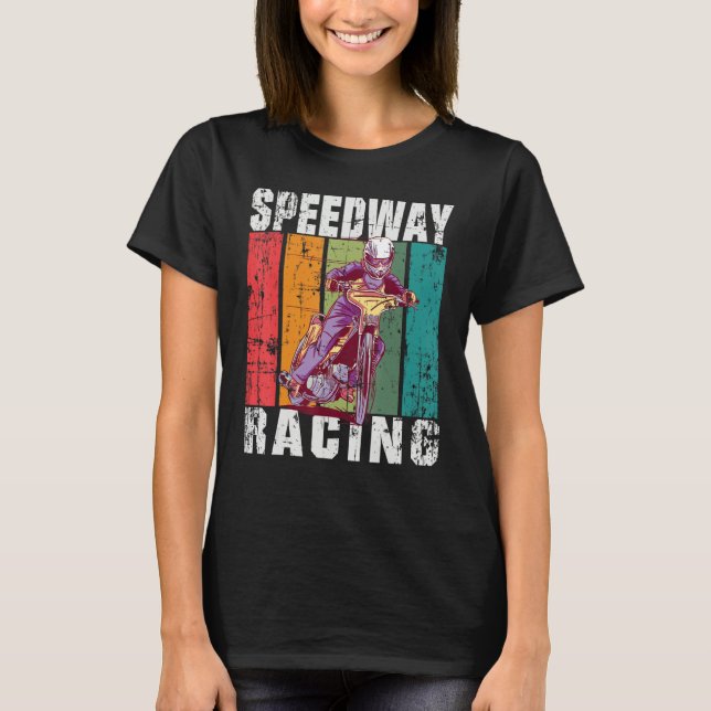 Camiseta Motorcycle Speedway Racing Flat Track (Anverso)