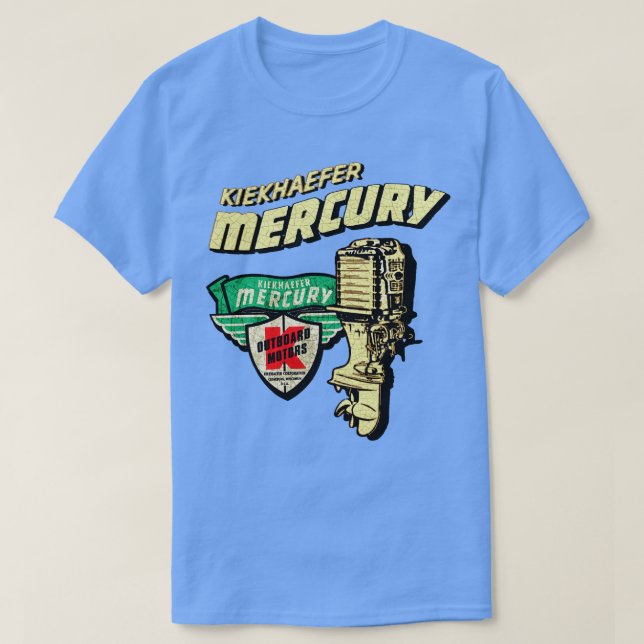 Camiseta Motores de fuera de la lona de mercurio (Diseño del anverso)